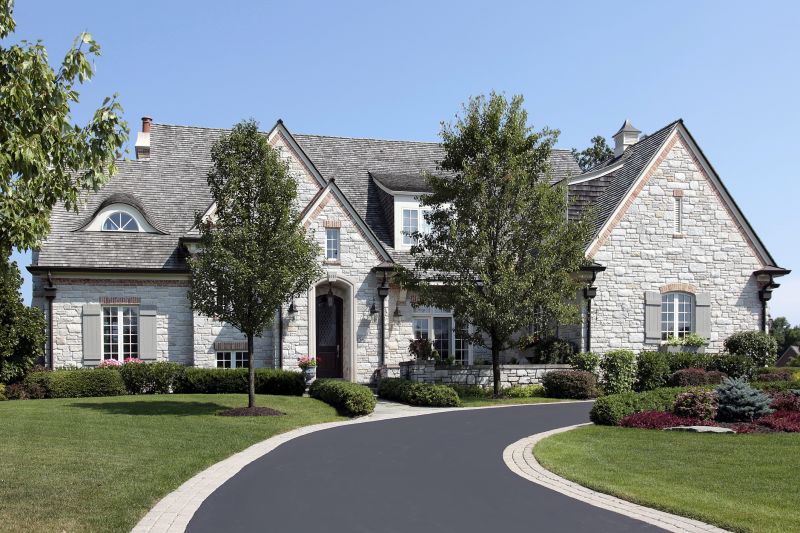 Blacktop Driveway with Edging